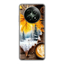 Чехол с уникальным дизайном «Осень с кофе» для RealMe 12 5G – Осенне-зимнее кофе