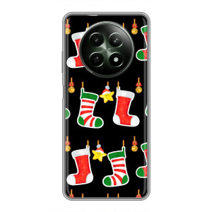 Силиконовый бампер на рождество для RealMe 12 5G (Рождественские подарки)
