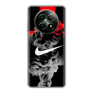 Силиконовый Чехол на RealMe 12 5G с картинкой Nike (Nike дым)