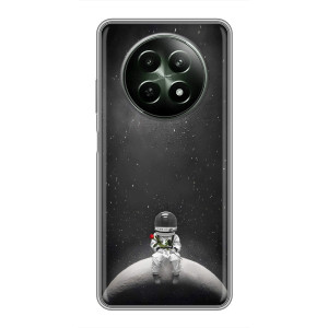 Силиконовый Чехол с принтом "Космонавты" на RealMe 12 5G – Космонавт романтик