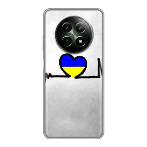 Силиконовый Чехол на RealMe 12 5G (Я-Украина) – Украинская кардиограмма