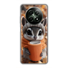 Друкований чохол 'Звірята з кавою' для RealMe 12 5G