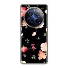 Чехлы с Цветами для Realme 12 Plus (VPrint) (Розочки)