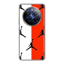 Чохли для Realme 12 Plus - з картинкою JORDAN (AlphaPrint) (Лого Джордан)