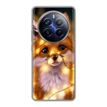 Чохли з картинкою Лисичка для Realme 12 Plus (VPrint) (Лисичка в гірляндах)