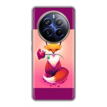 Чохли з картинкою Лисичка для Realme 12 Plus (VPrint) (Лиса з трояндою)