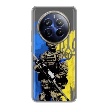 Чехлы с картинкой ЗСУ для Realme 12 Plus (AlphaPrint) (АРТ солдат)