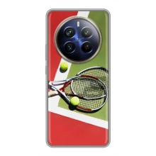 Чехлы с принтом Спортивная тематика для Realme 12 Plus – Ракетки теннис