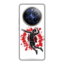 Чехлы с принтом Спортивная тематика для Realme 12 Plus – Волейболист