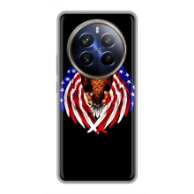 Чехол Флаг USA для Realme 12 Plus (Крылья США)