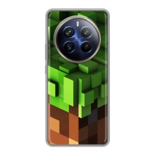 Чохол Майнкрафт на Realme 12 Plus (AlphaPrint) Minecraft (текстура Майнкрафт)
