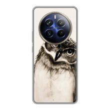 Чохол з пташками на Realme 12 Plus (VPrint) (Сова)