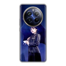 Чохли Венсдей на Realme 12 Plus Уенсдей (AlphaPrint) (Венздей з парасолькою)