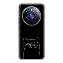 Чохол з малюнком кіт на Realme 12 Plus (Байдужий кіт)