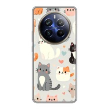 Чохол з малюнком кіт на Realme 12 Plus (Колаж котів)