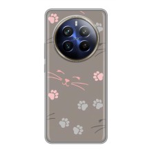 Чохол з малюнком кіт на Realme 12 Plus (Лапи і вуса)