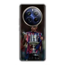 Чехол с футболистом Ламин Ямаль Realme 12 Plus (Ямал с кубком)