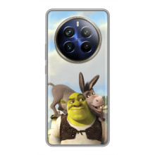 Чехол с мультфильмом Шрек на Realme 12 Plus – Шрек и осел