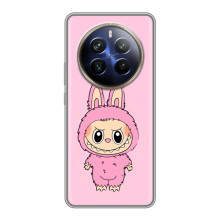 Чехол с Лабубу на Realme 12 Plus – Розовый Лабубу