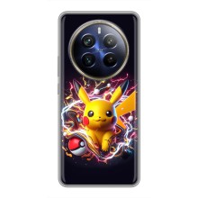 Чохол з Пікачу на Realme 12 Plus (Пікачу з м'ячем)