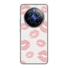 Чохол з розовим принтом для Realme 12 Plus (Рожеві губи)