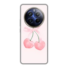 Чохол з розовим принтом для Realme 12 Plus (Рожеві вишні)