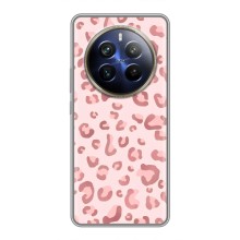 Чохол з розовим принтом для Realme 12 Plus (Рожевий леопард)