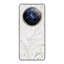 Мраморний чехол на Realme 12 Plus (VPrint) (Білий мрамор)