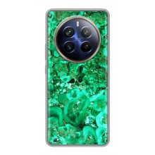 Мраморний чехол на Realme 12 Plus (VPrint) (Салатовий Мрамор)