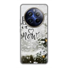 Новорічні, Святкові Чохли для Realme 12 Plus - 2024 год – Let it snow