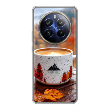 Чехол с уникальным дизайном «Осень с кофе» для Realme 12 Plus – Кофе на природе