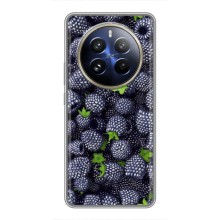 Чехлы с Фруктами для Realme 12 Pro Plus (VPrint) (Ежевика)