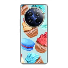 Чехлы с Фруктами для Realme 12 Pro Plus (VPrint) (Кексики)