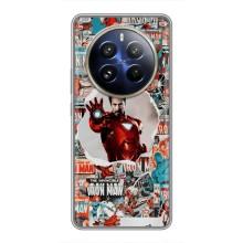 Чехлы с героями Марвел Realme 12 Pro Plus (VPrint) – Айронмен