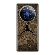 Чехлы для Realme 12 Pro Plus - с картинкой JORDAN (AlphaPrint) (Logo Jordan)