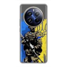 Чехлы с картинкой ЗСУ для Realme 12 Pro Plus (AlphaPrint) (АРТ солдат)
