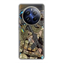 Чехлы с картинкой ЗСУ для Realme 12 Pro Plus (AlphaPrint) (Воїн ЗСУ)