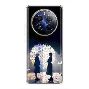 Чехлы с принтом Уэнсдей на Realme 12 Pro Plus – Уэнсдей и Энди