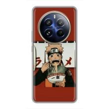 Чехлы с тематикой АНИМЕ для Реалми 12 Про Плюс (VPrint) – Наруто с лапшой