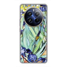 Чохол для смартфону Realme 12 Pro Plus Художнє Мистецтво (Картина квіти Іриси)