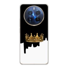 Чехол (Корона на чёрном фоне) для Реалми 12 Про Плюс – Золотая корона