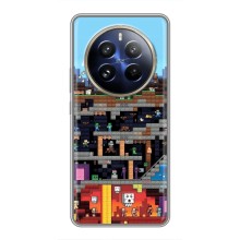Чехол Майнкрафт на Realme 12 Pro Plus (AlphaPrint) Minecraft (фон Minecraft)