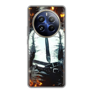 Силиконовый чехол с картинкой "Герой Pubg" на Realme 12 Pro Plus – Man Пубг