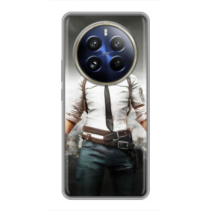 Силиконовый чехол с картинкой "Герой Pubg" на Realme 12 Pro Plus – Пабг