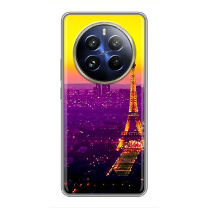 Чехол с Эйфелевой башней на Realme 12 Pro Plus – Яркая башня