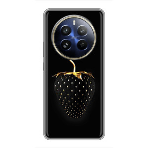 Чехол с изображением  вкусной еды для Realme 12 Pro Plus – Чёрная клубника