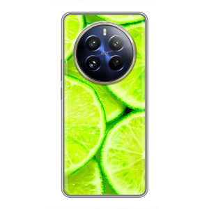 Чехол с изображением  вкусной еды для Realme 12 Pro Plus – Лайм