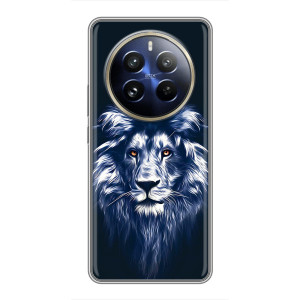 Чохол з картинкою на Realme 12 Pro Plus – Лев – синій