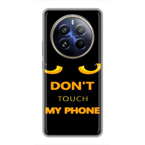 Чехол с Прикольным принтом на Realme 12 Pro Plus – Не трогай мой телефон