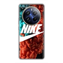 Чехол для Realme 12 Pro Plus - с принтом Найк (AlphaPrint) (Дымчатый найк)